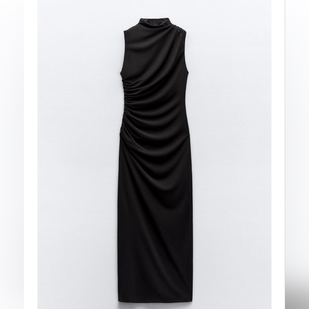 ZARA Elegant Black Sleeveless Dress